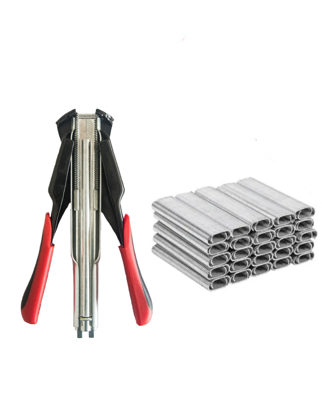 Pinza Abrochadora Para Cercos Y Alambrados Con 2.500 Clips