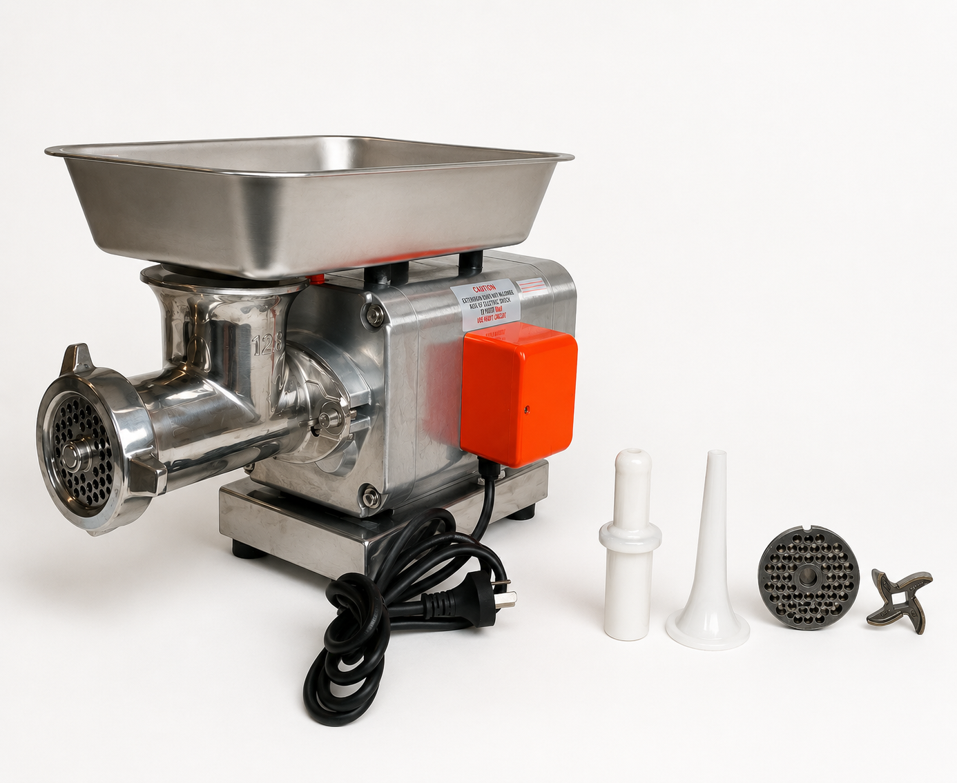 Picadora Carne Eléctrica N12 Discos De 6 Y 8mm